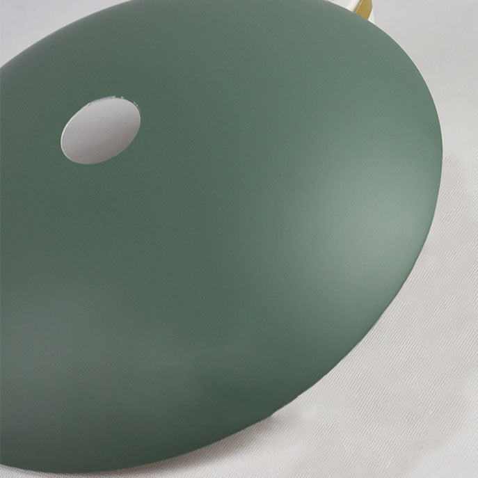 Industrial Simple Personality Wrought Iron Disc 1-Light Pendant Light