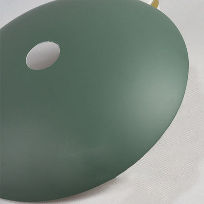 Industrial Simple Personality Wrought Iron Disc 1-Light Pendant Light