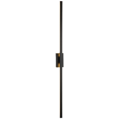 Nordic Minimalist Black Linear LED Mirror Front Light Wall Sconce Lamps