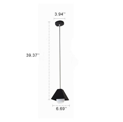 Simplicity Macaroon Style Trapezoid  Metal 1-Light  Mini Pendant Light
