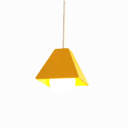 Simplicity Macaroon Style Trapezoid  Metal 1-Light  Mini Pendant Light
