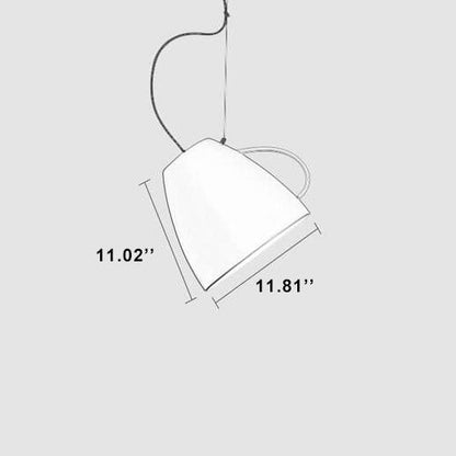 Modern Macaron Cup Shaped 1-Light Pendant Light