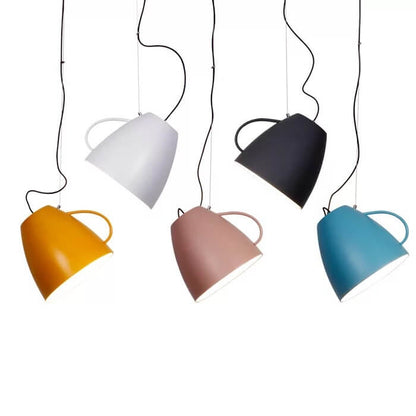 Modern Macaron Cup Shaped 1-Light Pendant Light