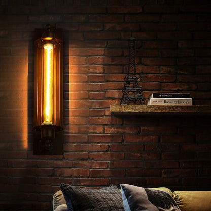Industrial Style 1-Light Long Pencil Bulb LED Wall Sconce Lamp
