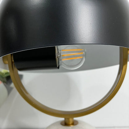 Modern Creative Round Marble Base Rotatable 1-Light Table Lamp