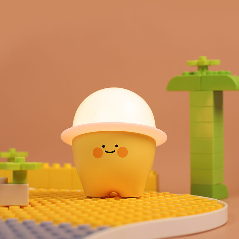 Creative Cute Emoji Silicone LED Night Light Bedside Table Lamp