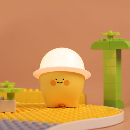 Creative Cute Emoji Silicone LED Night Light Bedside Table Lamp