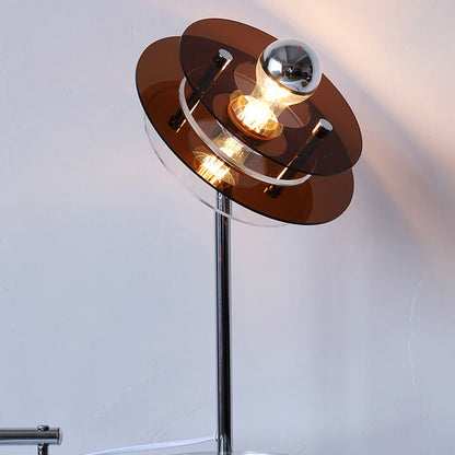 Modern Acrylic Space Saucer Design 1-Light Table Lamp