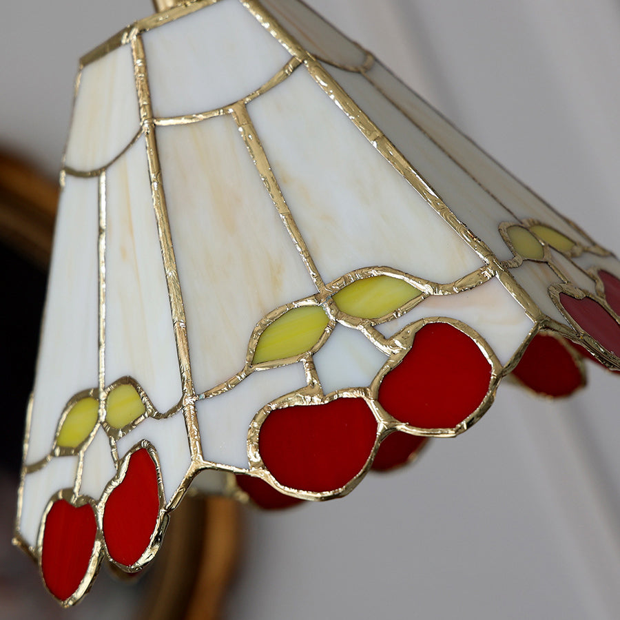 Contemporary Vintage Pentagonal Hexagonal Brass Glass 1-Light Pendant Light For Living Room