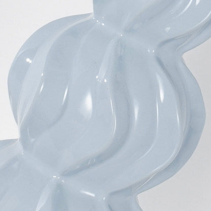 Modern Chinese Striped Gourd Ceramic Fabric 1-Light Table Lamp