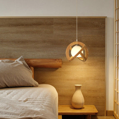 Japanese Wabi-sabi Log 1-Light Pendant Light