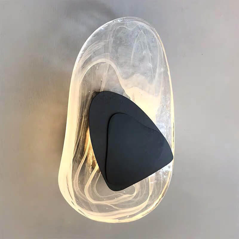 مصباح حائط LED بيضاوي الشكل بتصميم عصري إبداعي، مزود بضوء واحد 