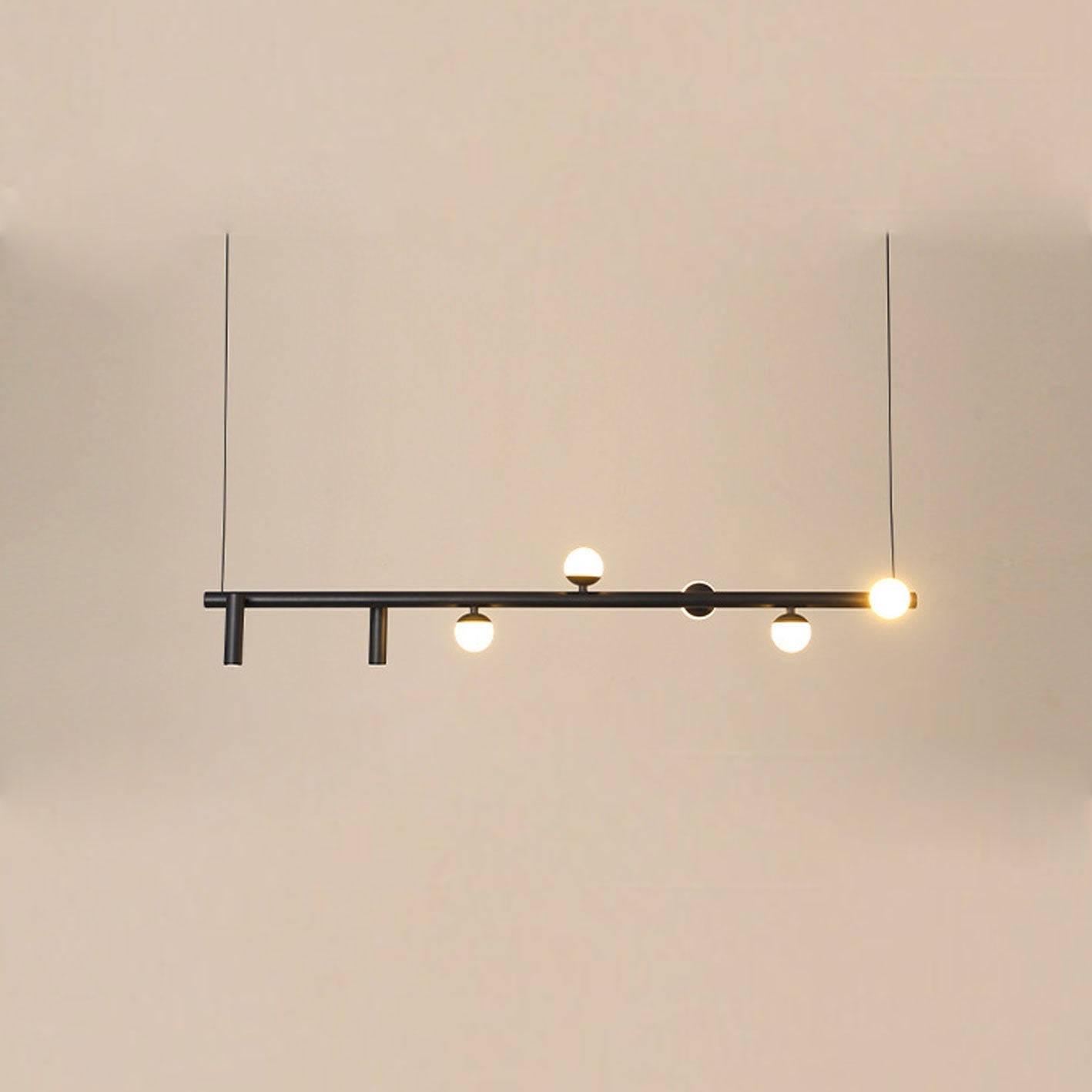 Minimalist  Island Light Linear 6/7 Light Acrylic Iron LED Chandelier