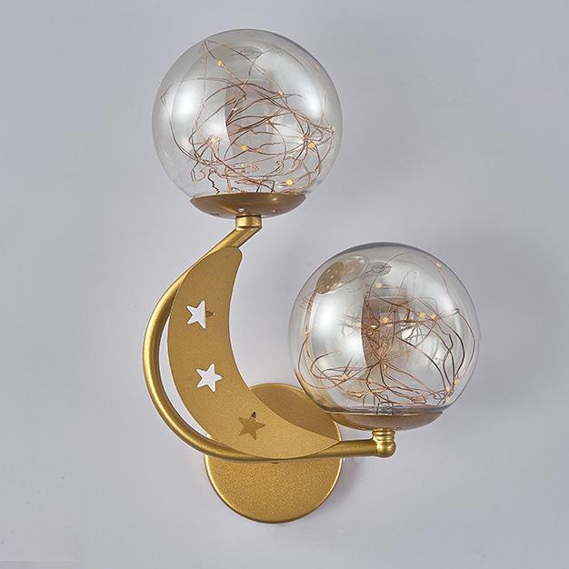 Modern Creative Glass 2-Light LED Wall Sconce Lamp