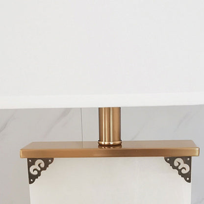 Chinese Light Luxury Lucite Copper 1-Light Table Lamp