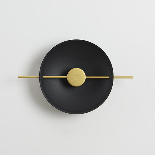 Modern Luxury Iron Round LED Wall Sconce Lamp For Living Room
