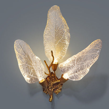 Modern Light Luxury Creative All-Copper Resin 2/3-Light Wall Sconce Lamp