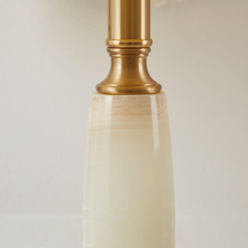 French Retro Court Tassel Copper 1-Light Table Lamp