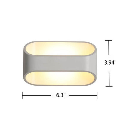مصباح حائط LED بتصميم مستطيل بسيط من الطراز الاسكندنافي 