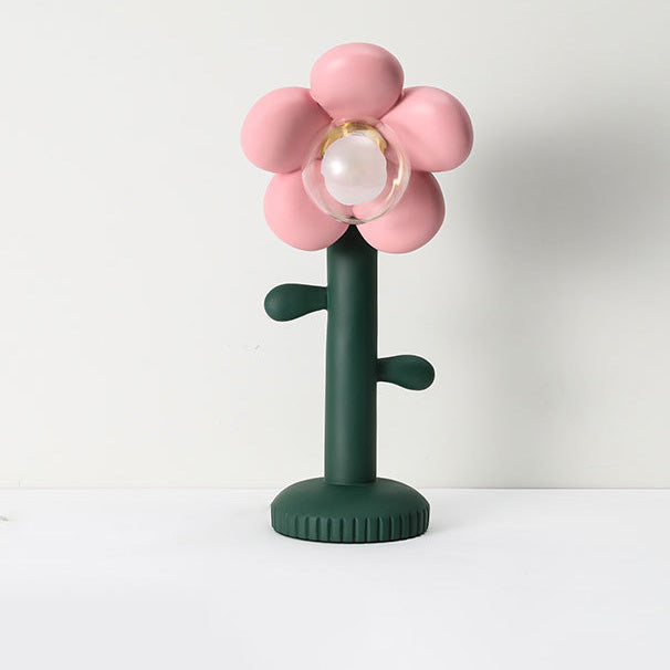 Nordic Creative Floral Greenery 1-Light Table Lamp