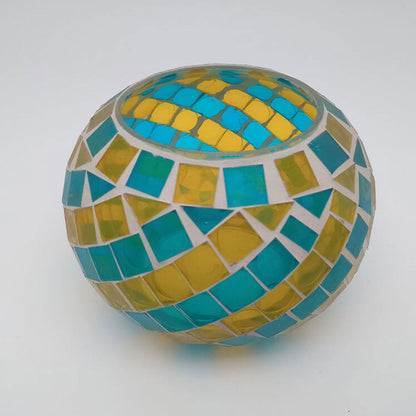 Solar Creative Stained Glass Spiral Pattern Design LED Outdoor Decorative Light