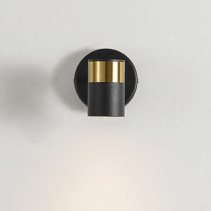 Modern Light Luxury Cylindrical 1-Light Wall Sconce Lamp