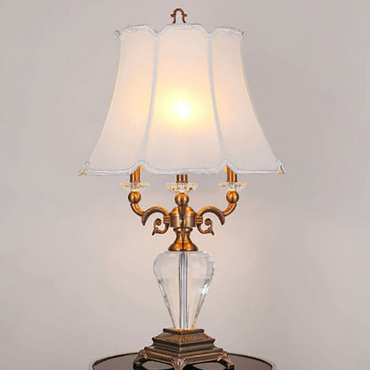 European Light Luxury Zinc Alloy Crystal 1-Light Table Lamp