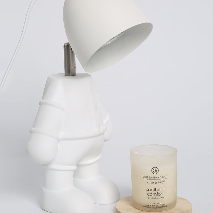 Creative Little White Design LED Night Light Melting Wax Table Lamp