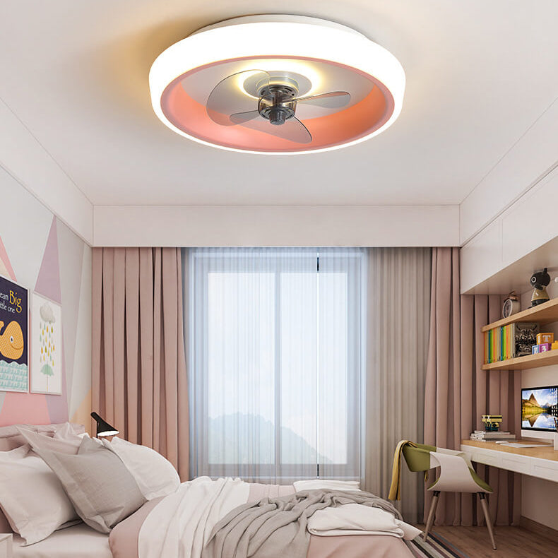 مروحة إضاءة LED خفيفة الوزن وحديثة من الأكريليك