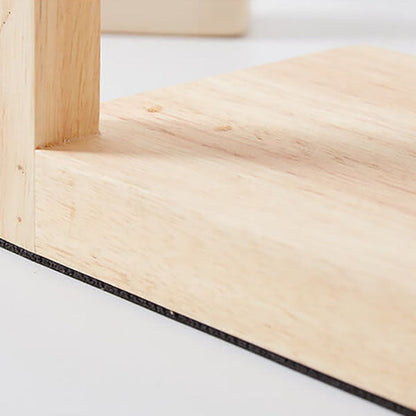 Modern Log Square Geometry 2-Light Melting Wax Table Lamp