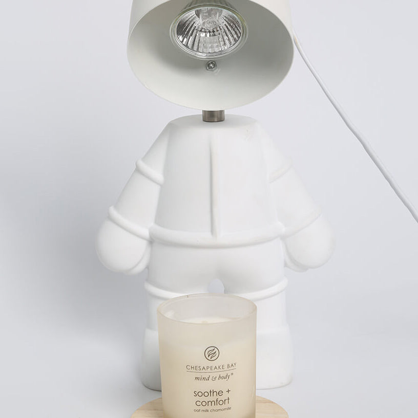 Creative Little White Design LED Night Light Melting Wax Table Lamp
