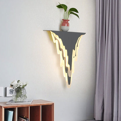 Nordic Iron Art Acrylic Irregular Shape Indoor Wall Sconce Lamp