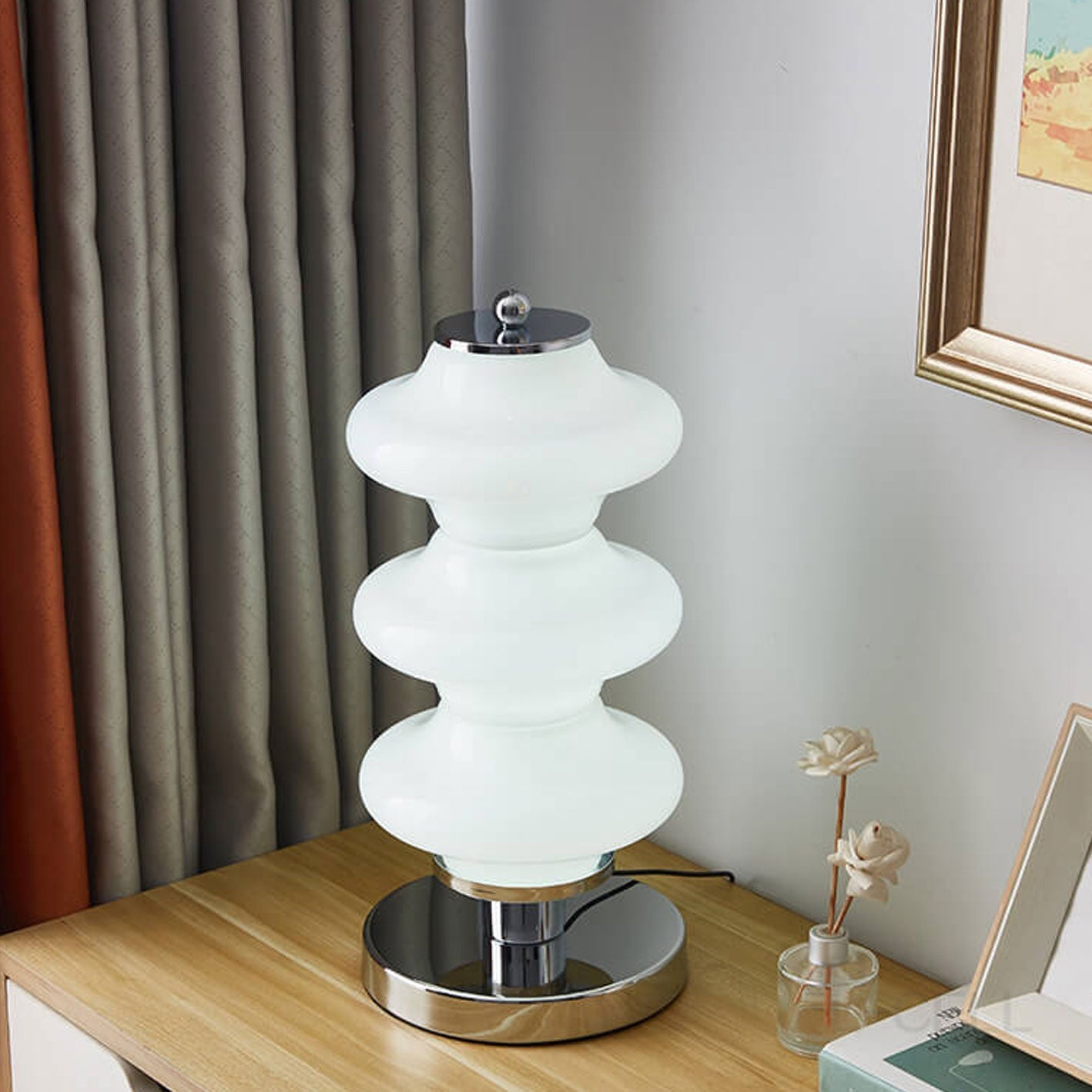 Nordic Glass Gourd Design LED Table Lamp