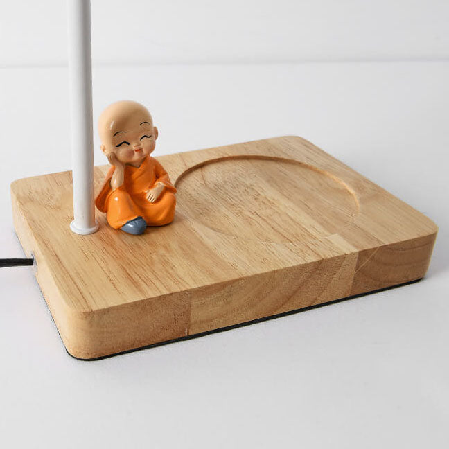 European Log Hardware Timing 1-Light Melting Wax Table Lamp