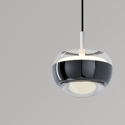 Modern Simplicity Iron Aluminum Semicircle LED Pendant Light For Living Room