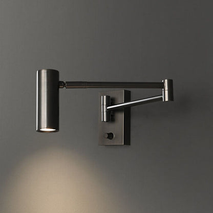 Nordic Luxury Copper Rotatable Eye Protection Reading LED Wall Sconce Lamp