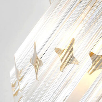 Modern Luxury Crystal Four Layers 4-Light Wall Sconce Lamp