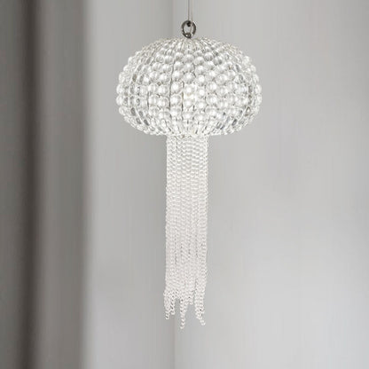 Modern Light Luxury Glass Jellyfish Shape 1-Light Pendant Light