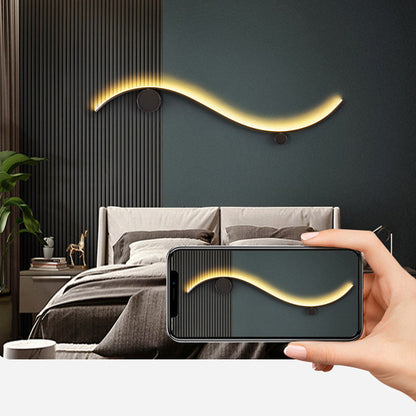 مصباح حائط LED دائري مموج من النحاس والسيليكون بتصميم عصري بسيط للممر 