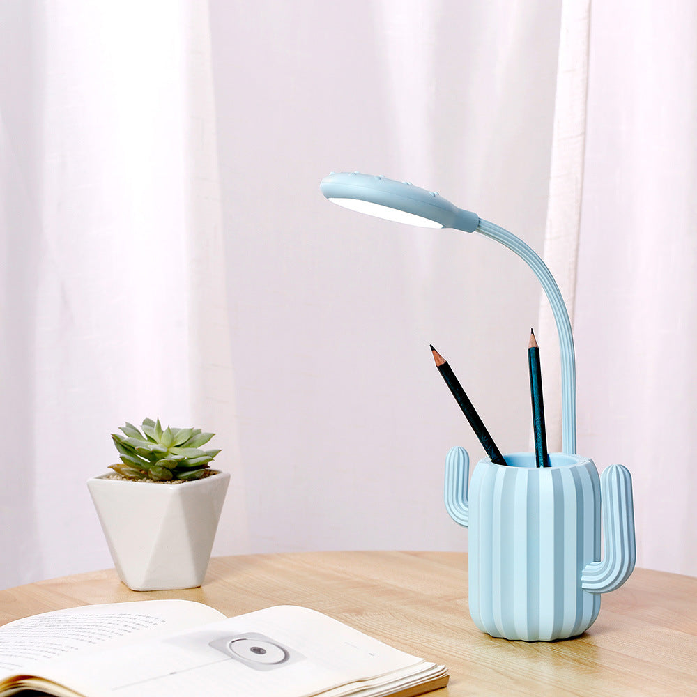 Creative Foldable Cactus Design LED Eye Protection Desk Lamp