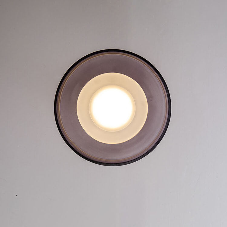 Nordic Vintage Round Hardware Glass LED Wall Sconce Lamp
