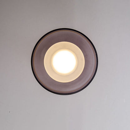 Nordic Vintage Round Hardware Glass LED Wall Sconce Lamp