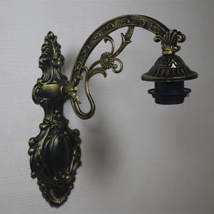 Tiffany Vintage Baroque Geometric Bowl 1-Light Wall Sconce Lamp