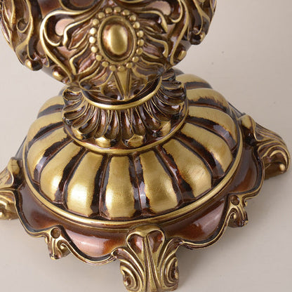 Traditional European Resin Fabric 1-Light Table Lamp For Bedroom