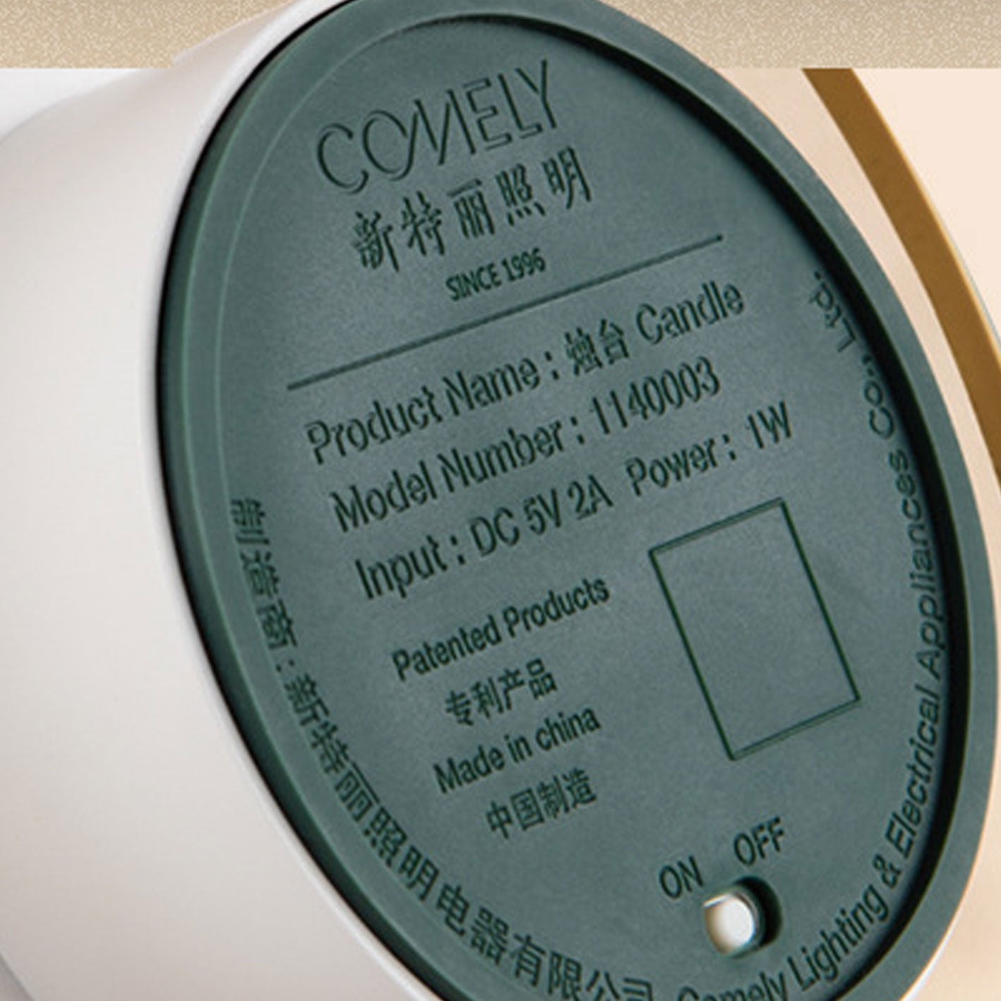 Modern Light Luxury Cylindrical LED Candlestick Night Light Table Lamp