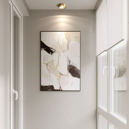 Nordic Light Luxury All Copper Ultra-thin LED Flush Mount Light