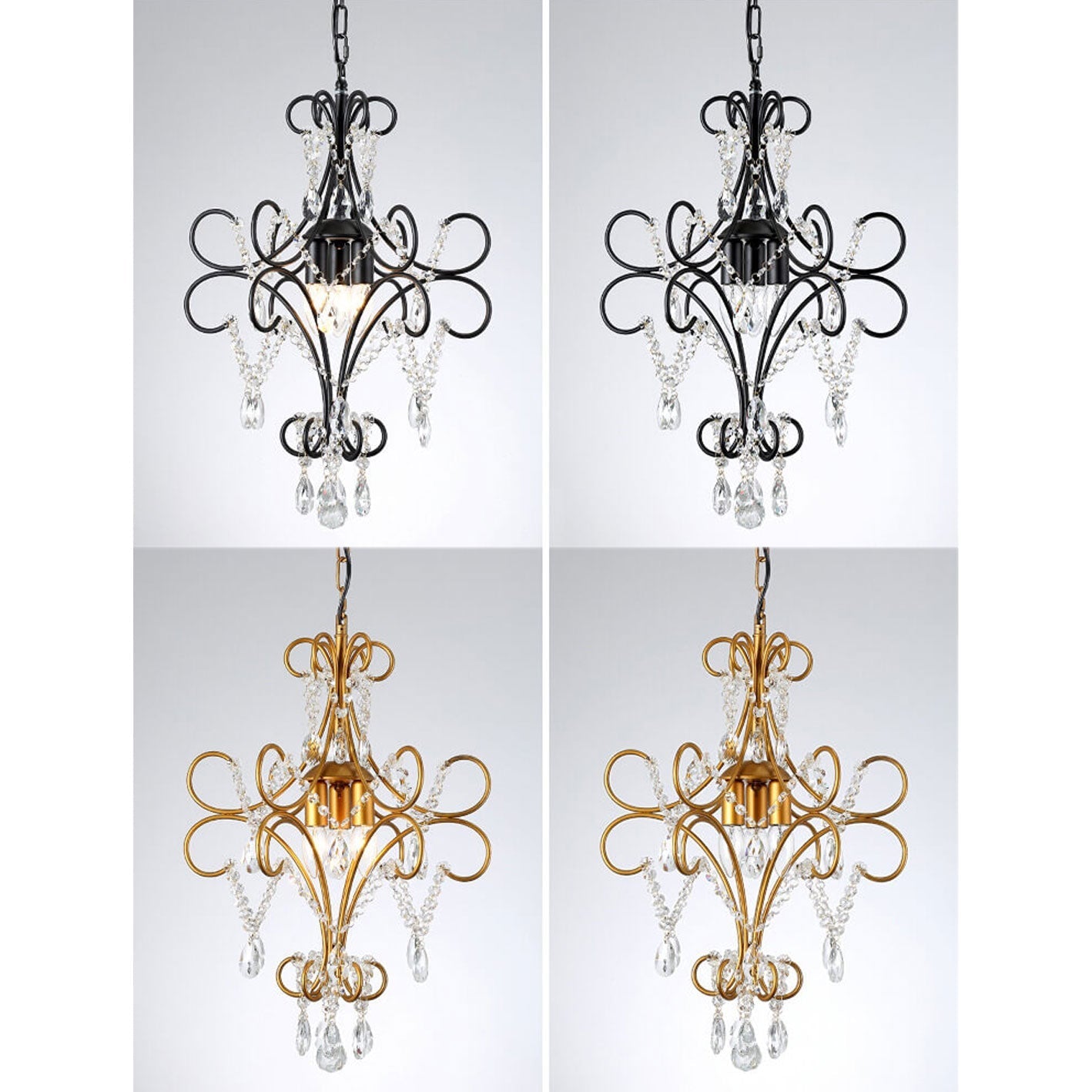 Vintage Luxury Crystal Candle Design 1/3 Light Chandelier