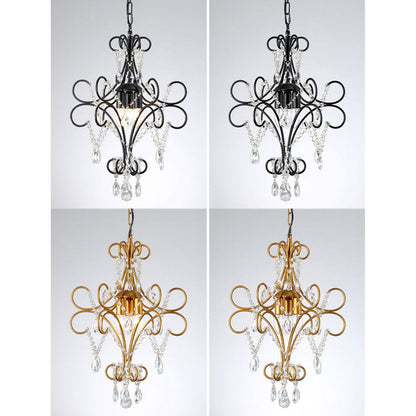 Vintage Luxury Crystal Candle Design 1/3 Light Chandelier