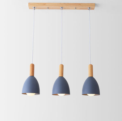 Nordic Minimalist Macaron Solid Color 1/3-Light Chandelier