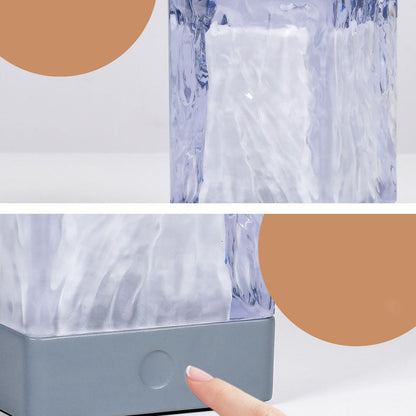 Modern Simplicity Resin Square LED Table Lamp For Bedroom